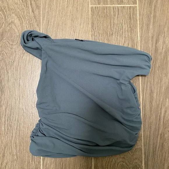 Zara Green Ruched Top - Picture 2 of 2